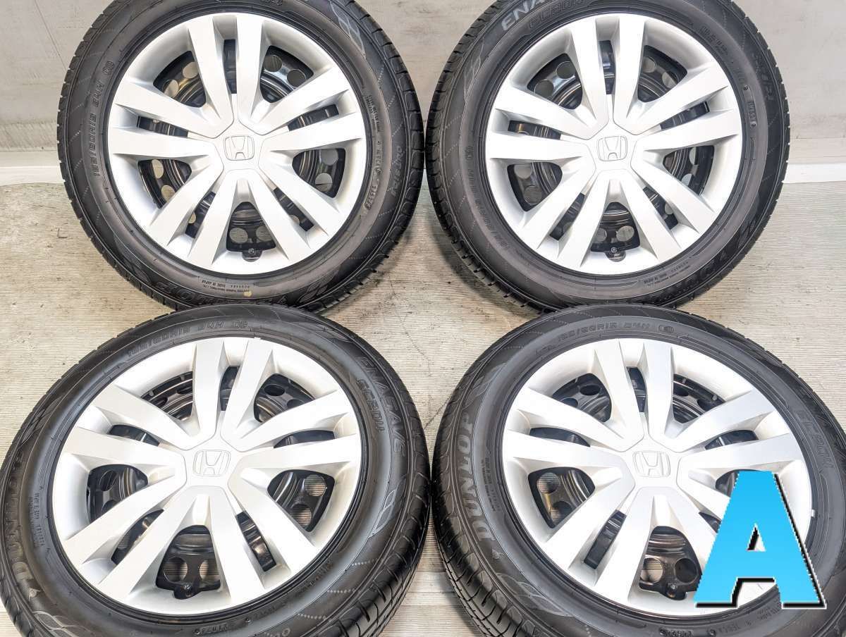 185/60R15 ダンロップ エナセーブ EC204 ホンダ純正 T5B 15x6.0 100-4穴 中古タイヤ サマータイヤ ホイールセット 4本セット s15260526025