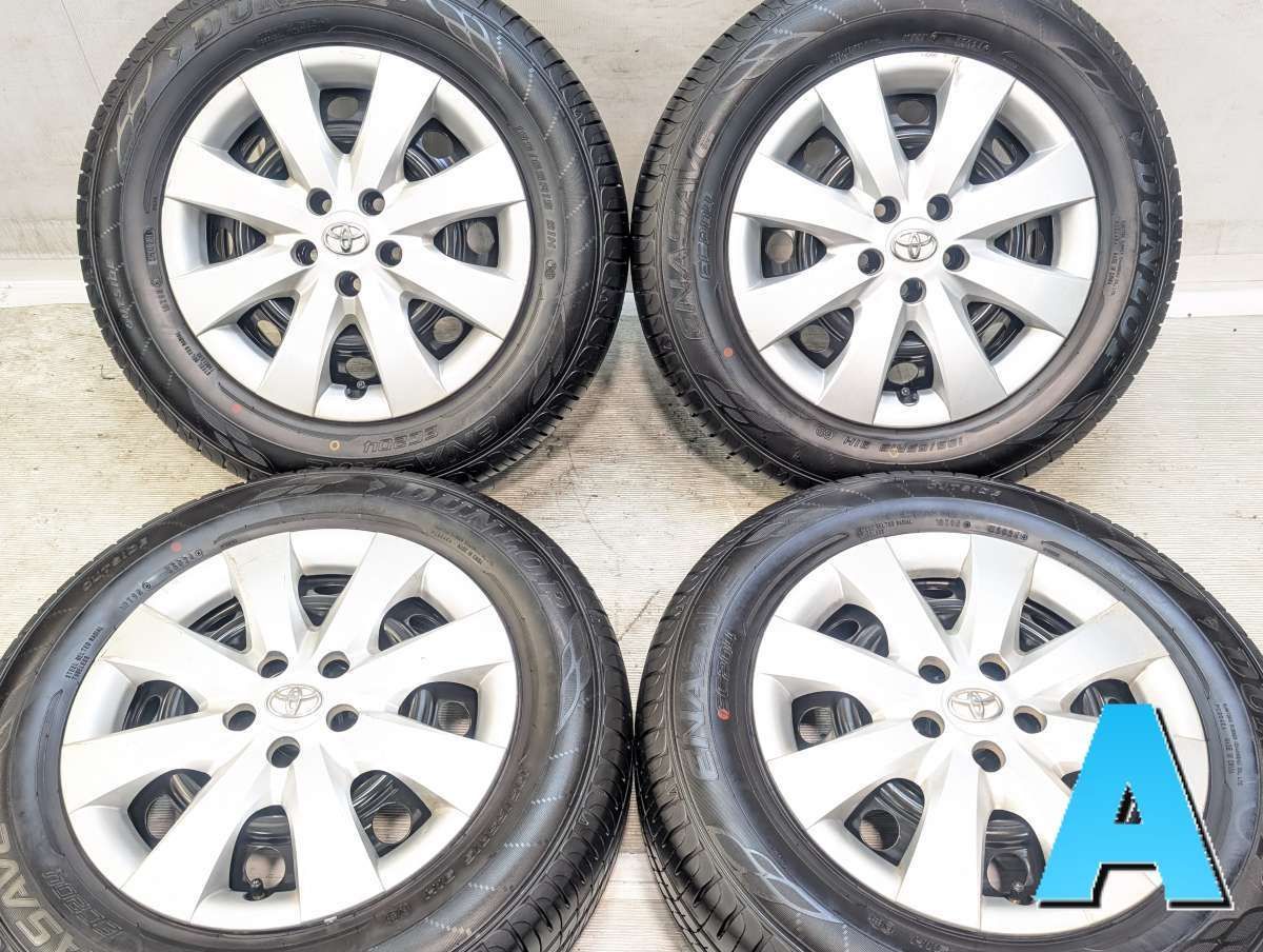T-9.195/65R15 ダンロップ ENASAVE EC300 トヨタ純正ホイール 4本セット 195/65R15 ダンロップ エナセーブ EC204 トヨタ純正 15x6.0 100-5穴