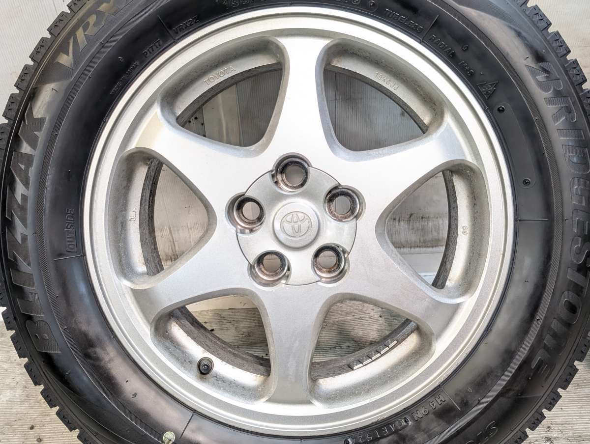 195/65R15 ブリヂストン ブリザック VRX2 トヨタ純正 15x6.0 39 100-5