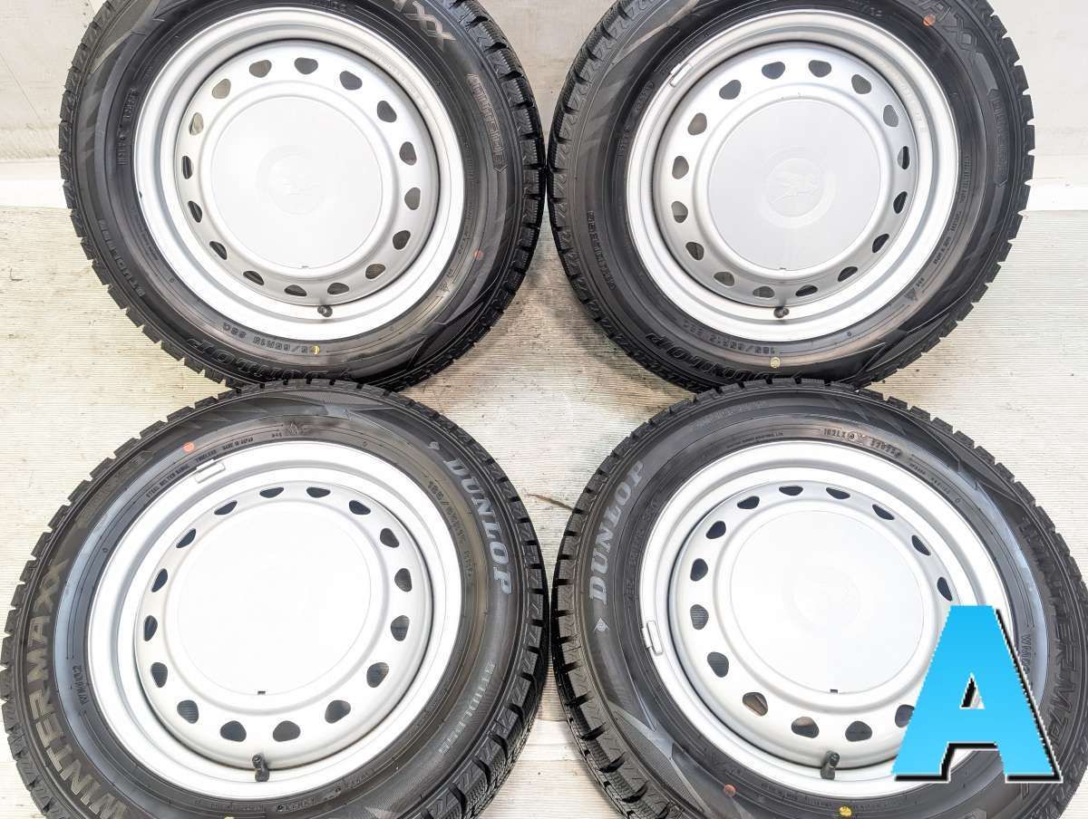 185/65R15 ダンロップ ウィンターマックス WM02 　 キャロウィン S7 15x5.5 50 100/114.3-4穴 中古タイヤ スタッドレスタイヤ ホイールセット 4本セット w15260526059