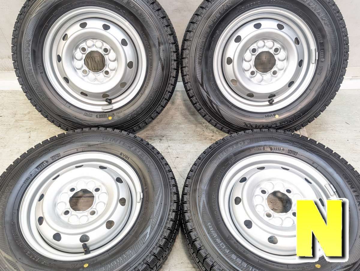 145/80R12 80/78N LT ダンロップ ウィンターマックス SV01 　 TOPY M74 12x3.5 45 100-4穴 中古タイヤ スタッドレスタイヤ ホイールセット 4本セット w12260526003