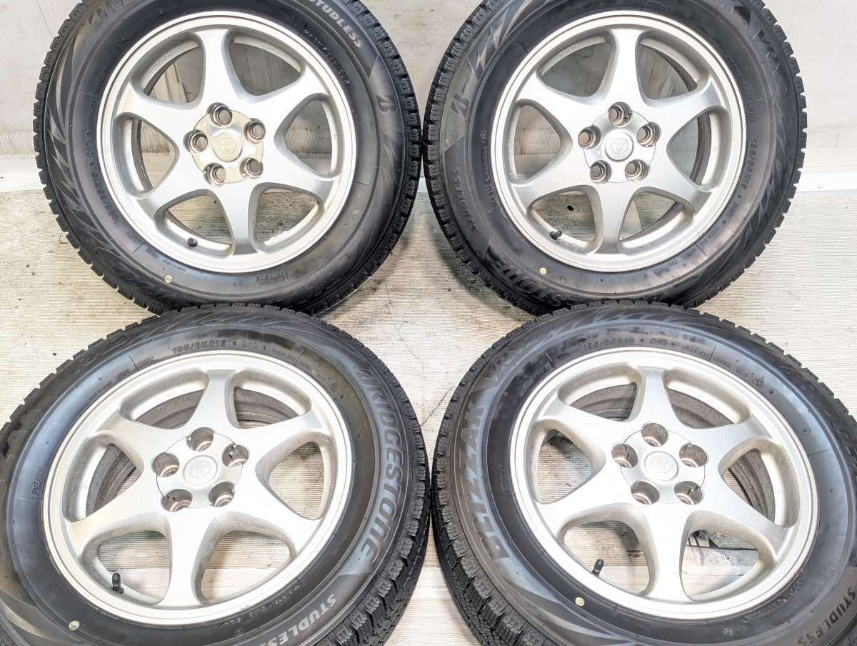 195/65R15 ブリヂストン ブリザック VRX2 トヨタ純正 15x6.0 39 100-5