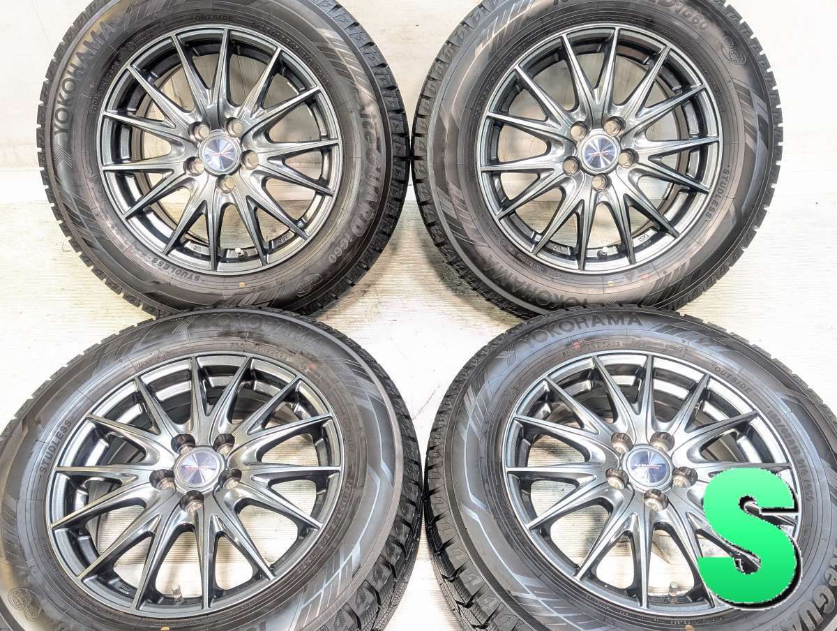 195/65R15 ヨコハマ アイスガード iG60 　 VELVA 15x6.0 45 100-5穴 中古タイヤ スタッドレスタイヤ ホイールセット 4本セット w15260526011