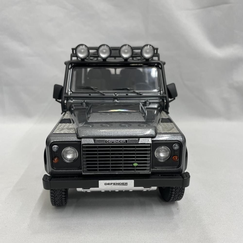 【中古】S)1/18 京商 ランドローバー ディフェンダー 90 (グレー)[79]