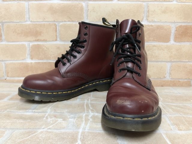 【中古】 Dr. Martens ドクターマーチン 8ホール ブーツ 1460 チェリーレッド UK7（25.5cm） 111450220