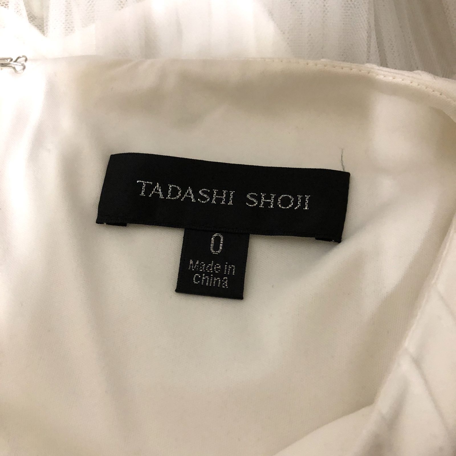 D585 TADASHI SHOJI タダシショージ ノースリーブワンピース サイズ0
