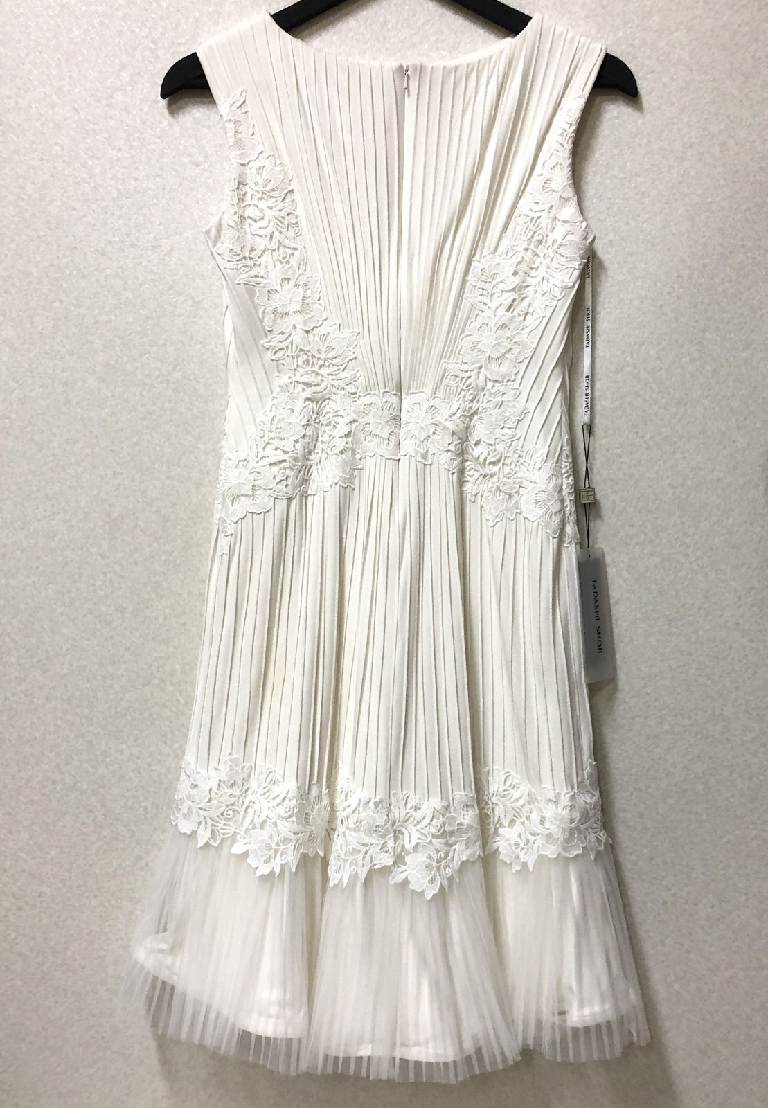 D585 TADASHI SHOJI タダシショージ ノースリーブワンピース サイズ0