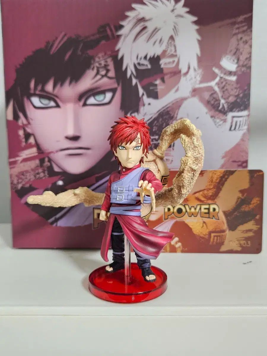 NARUTO -ナルト- パワー パワー社 我愛羅 レジン ワールドコレクタブル フィギュア