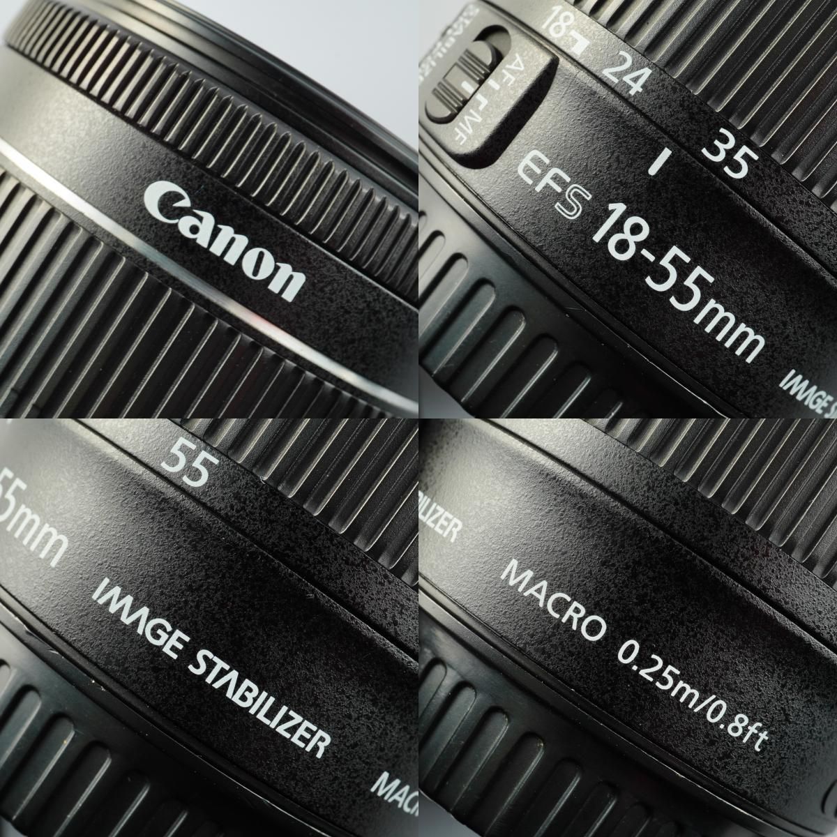 Canon キヤノン EF-S 18-55mm F/3.5-5.6 IS STM ズームレンズ - メルカリ