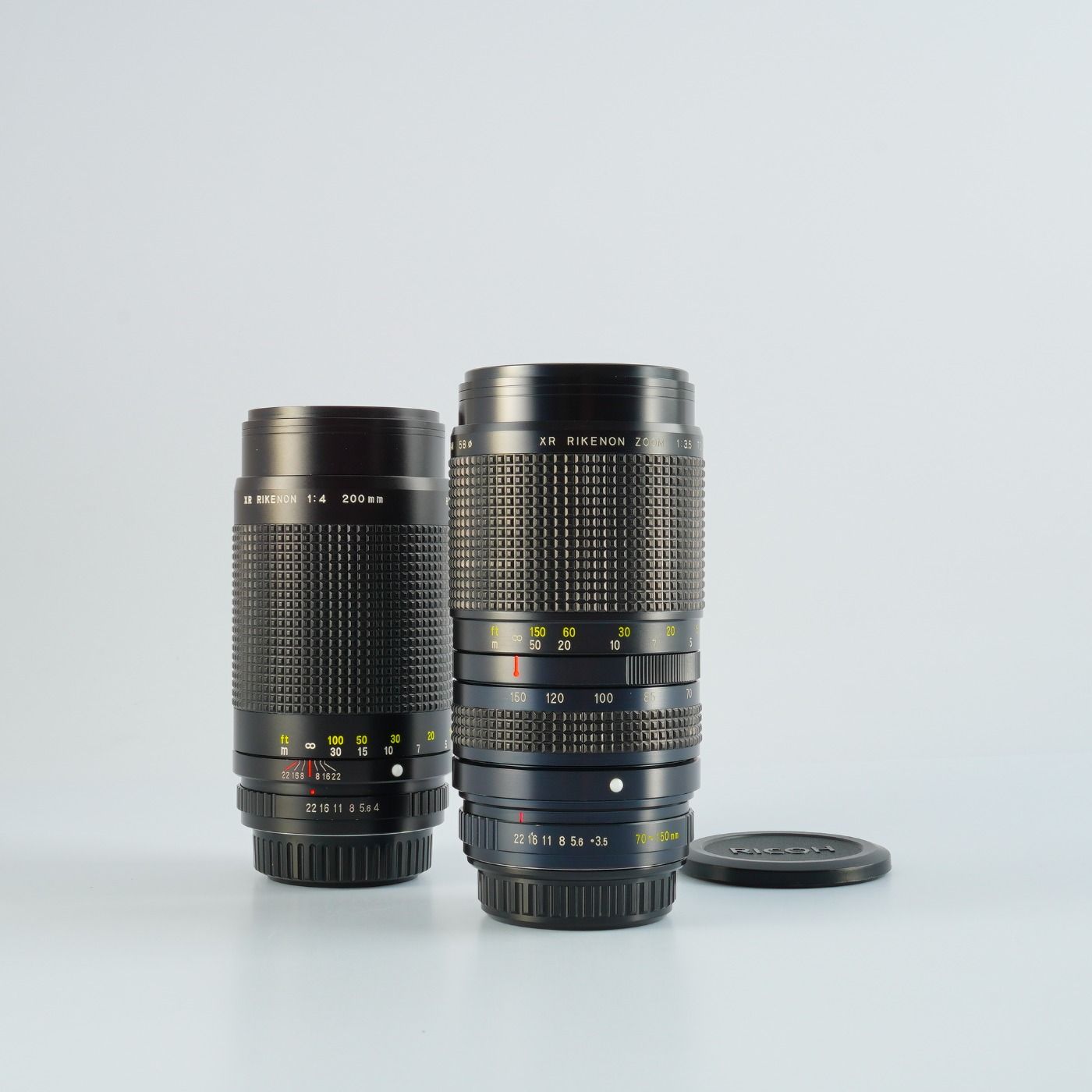 Ricoh リコー XR RIKENON 200mm F/4 + 70-150mm F/3.5 (Pentax K用) 単焦点レンズ