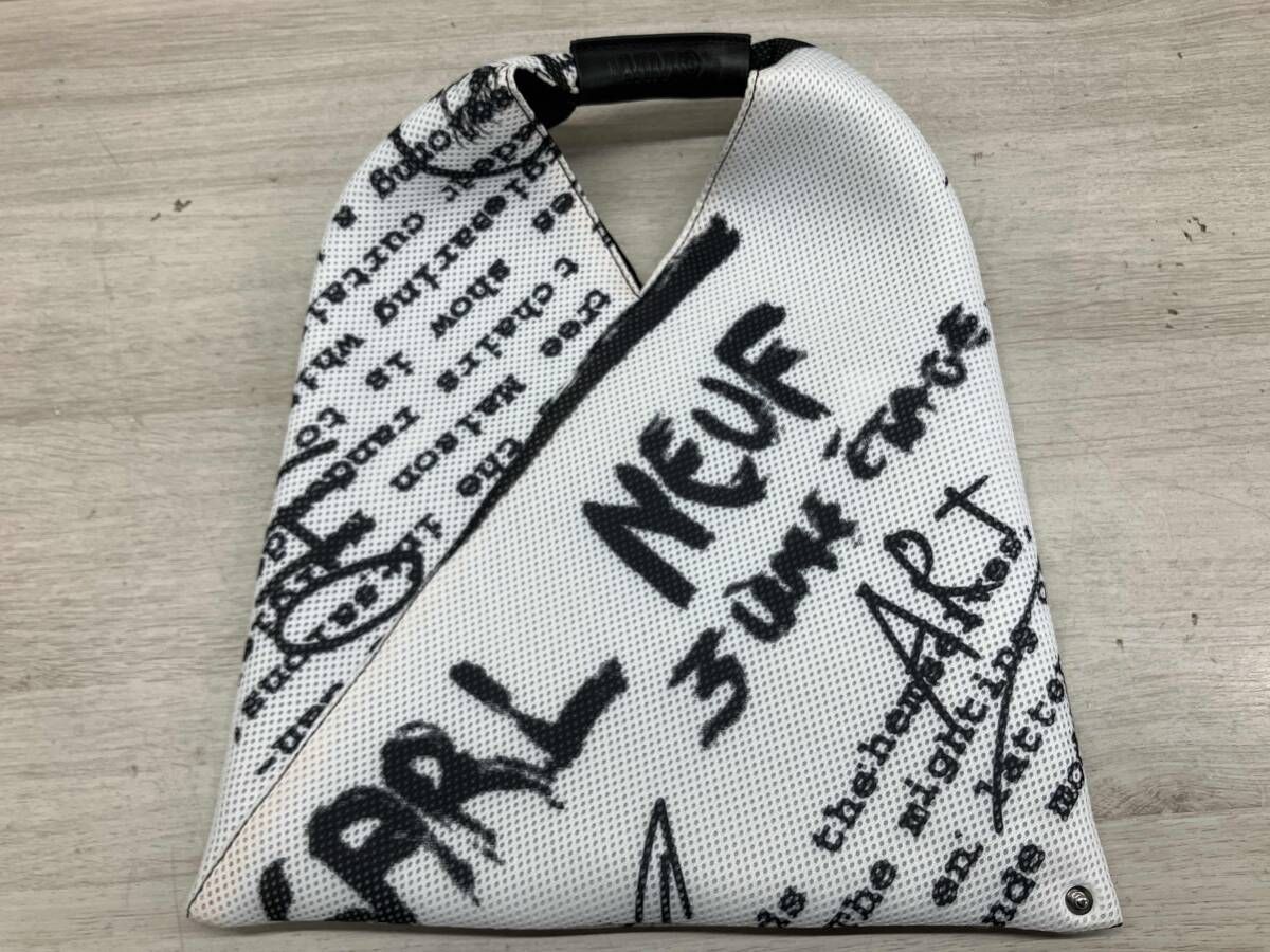 通年MM6 Maison Margiela メゾン マルジェラ JAPANESE BAG ジャパニーズトートバッグ メッシュ 総柄 ホワイト