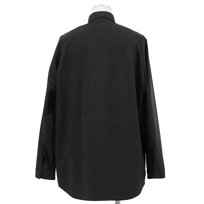 【SALE】TEATORA テアトラ カートリッジシャツ サイズ 3 メンズ barrierizer バリアライザー ポリエステル × ナイロン ロゴボタン リラックスフィット ロングスリーブ 長袖 トップス ブラック 黒 日本製 SALE】TEATORA テアトラ カートリッジシャツ サイズ 3 メンズ