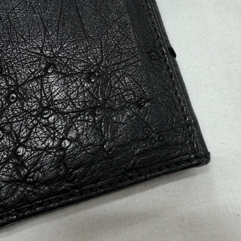 メンズ GUCCI 長財布 ブラック レザー