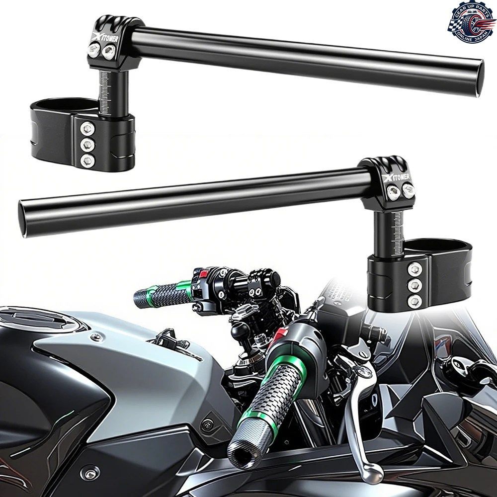 YAMAHA FZ8 FZ1 FZR 1000 MT-01 MT-10 XSR 900 R6 R1 ?YZF 750 R クリップオンハンドルバーライザー 50mm クリップオンハンドルバー