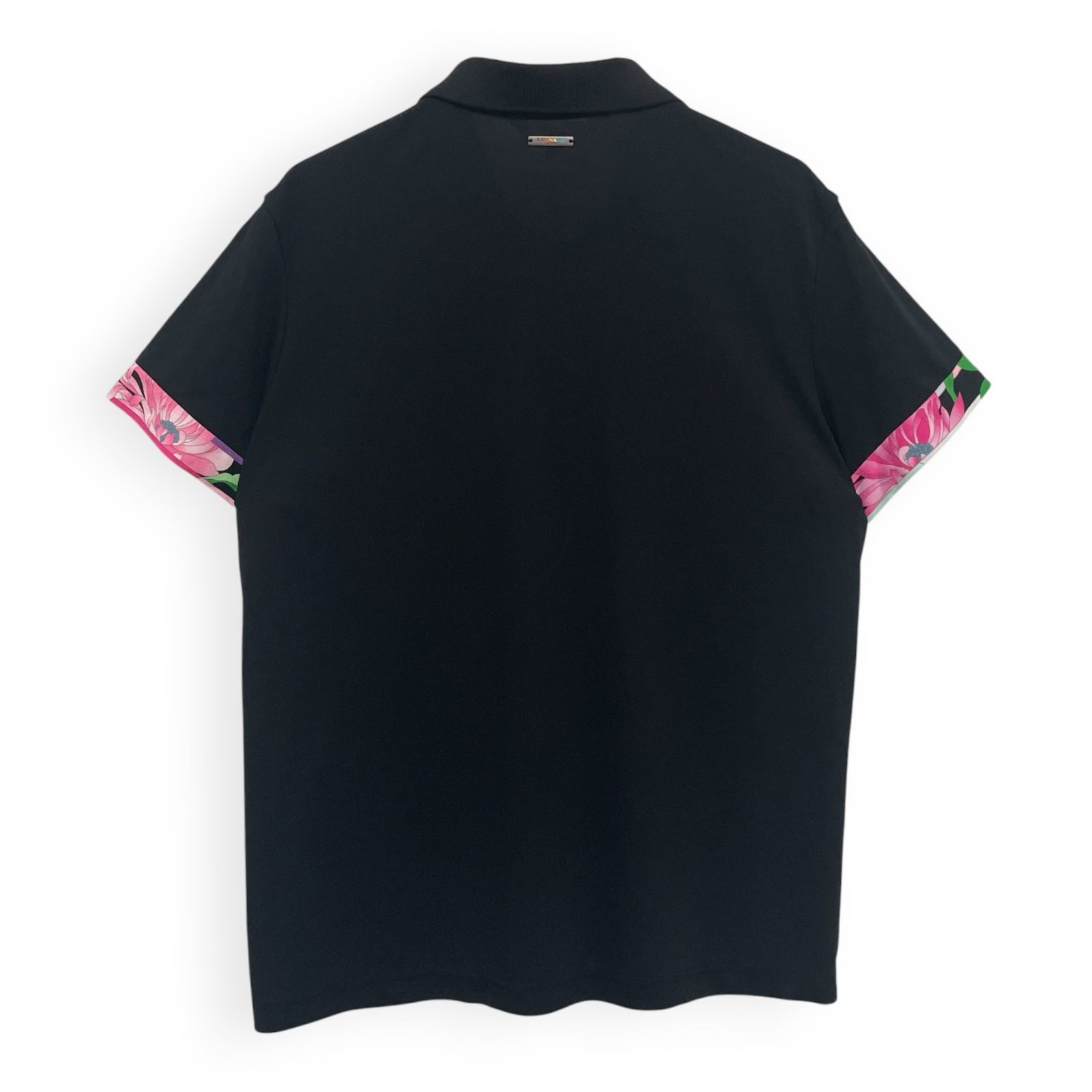 LEONARD SPORT レオナール 半袖 トリム ポロシャツ Size44 /R26455 LEONARD SPORT レオナール 半袖 トリム ポロシャツ Size44 /R26455