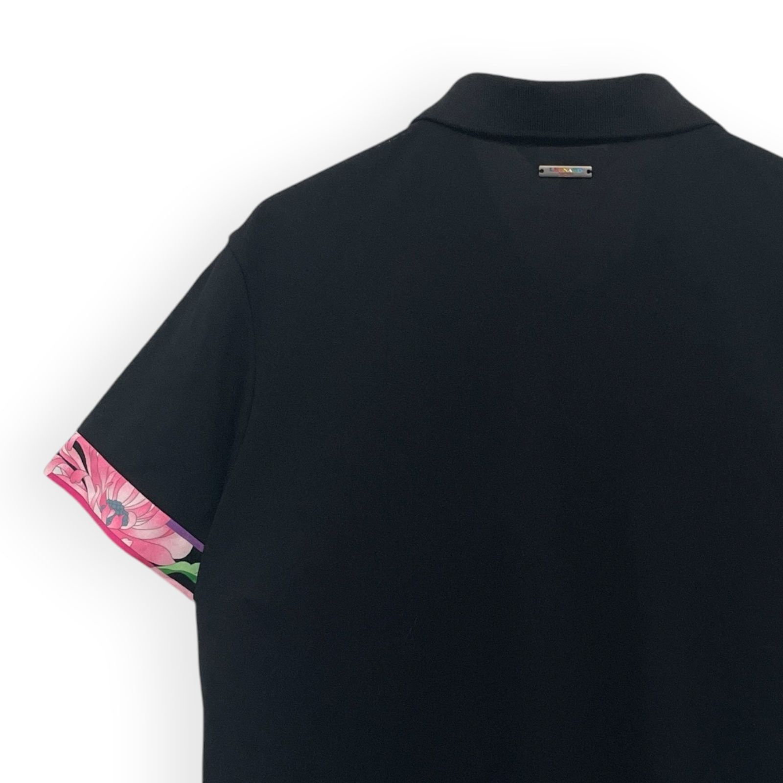 LEONARD SPORT レオナール 半袖 トリム ポロシャツ Size44 /R26455 LEONARD SPORT レオナール 半袖 トリム ポロシャツ Size44 /R26455