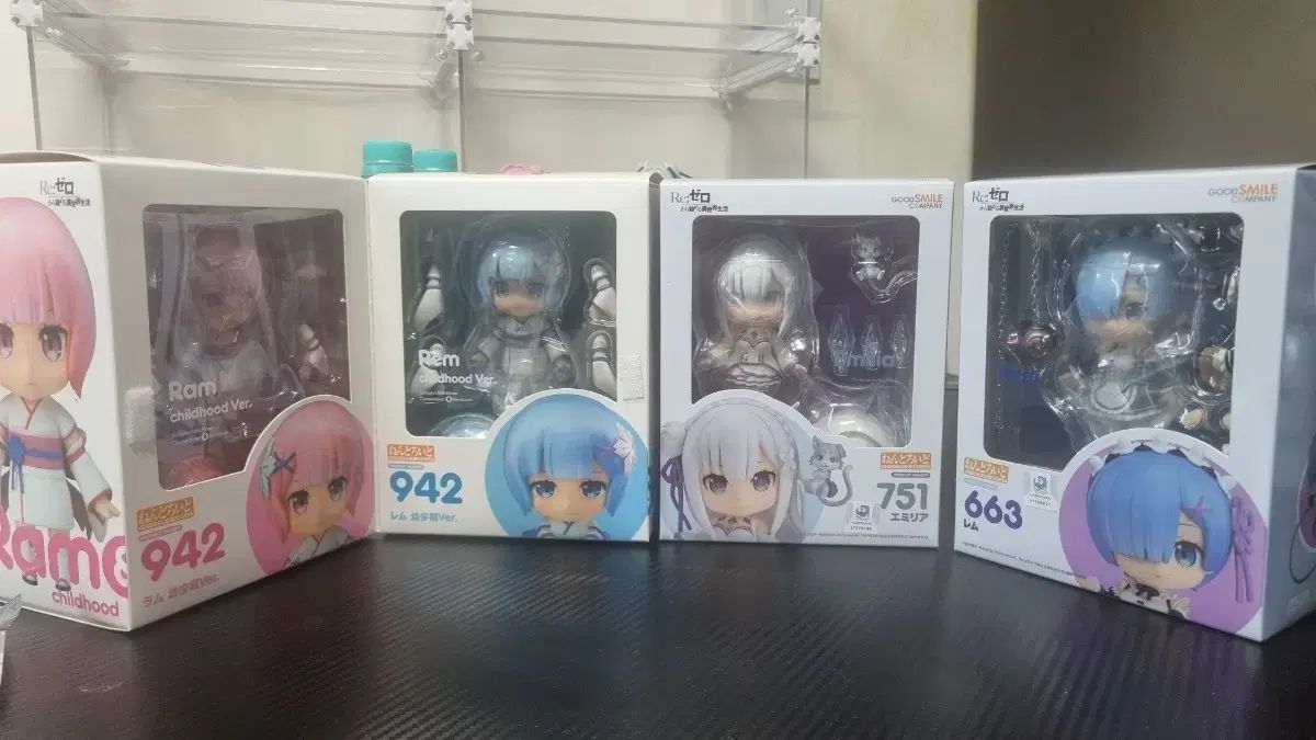 ねんどろいど Re:ゼロから始める異世界生活 エミリア レム レムラム 幼少期バージョン 未開封 出品