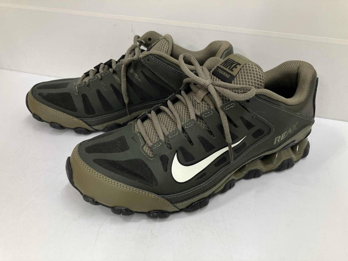 NIKE リアックス 8 TR メッシュ トレーニングシューズ スニーカー グリーン カーキ 27.5cm ナイキ REAX