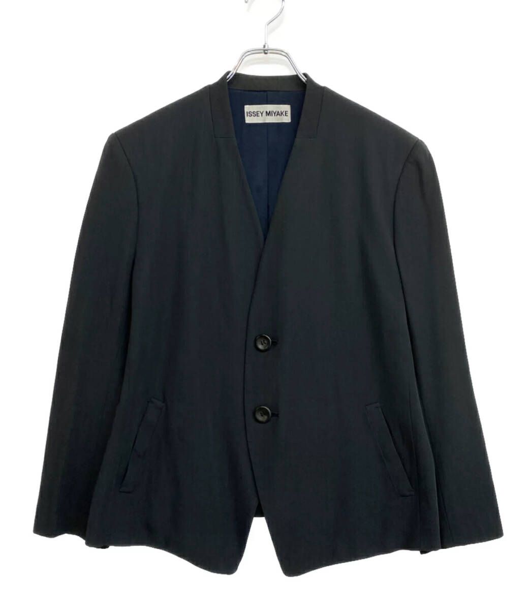 ISSEY MIYAKE 95ss ノーカラージャケット メンズ SIZE L イッセイミヤケ