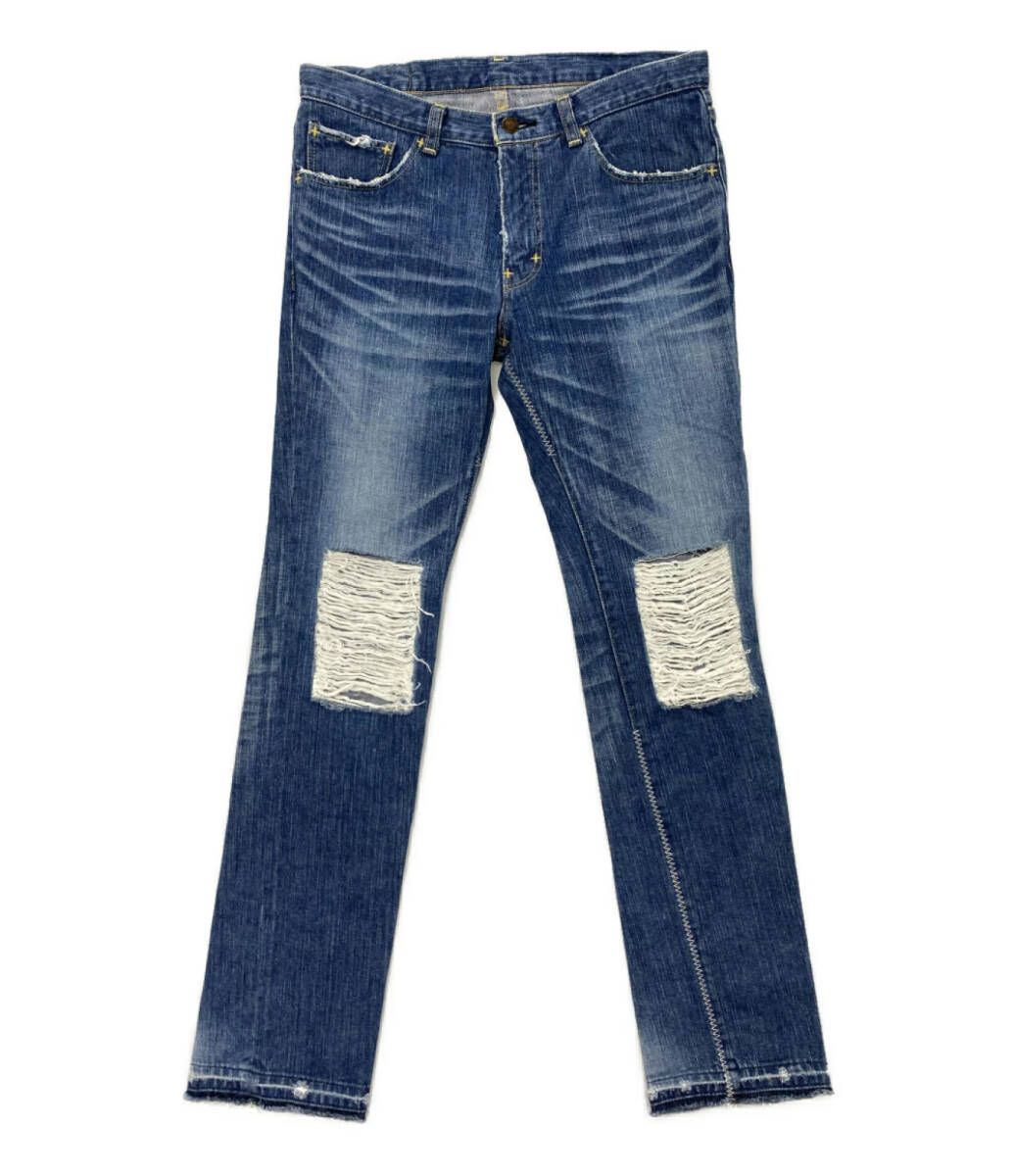 NUMBER (N)INE アーカイブ デニムパンツ ダメージ加工 00S メンズ SIZE