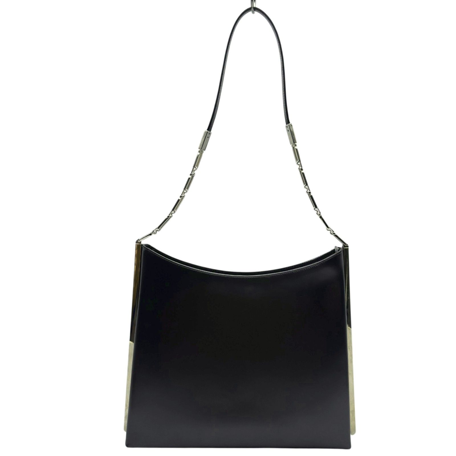 サルヴァトーレ・フェラガモ Salvatore Ferragamo セミショルダーバッグ 219298 グレー シルバー金具 カーフ レディース トートバッグ