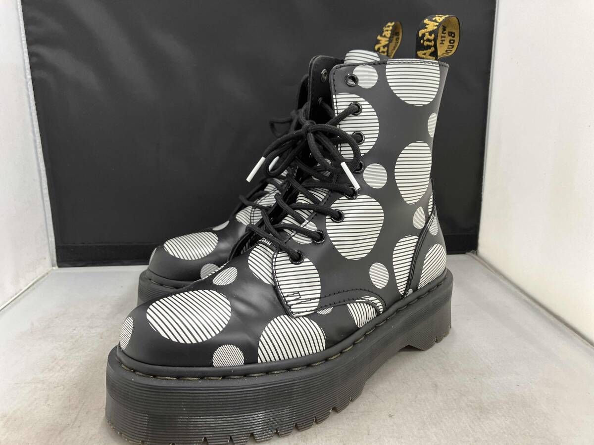 Dr.Martens/QUAD RETRO JADON POLKA DOT/UK7(約26cm)/レースアップブーツ/ポルカドット/水玉模様/ブラック/ドクターマーチン/KV05W