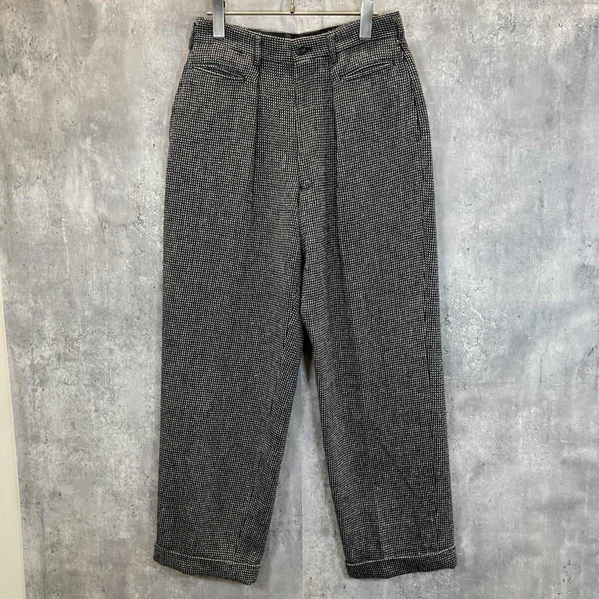 80-90s archive／COMME des GARCONS HOMME Wool nylon check pants HP-05042M ウールナイロンチェックパンツ コムデギャルソン オム