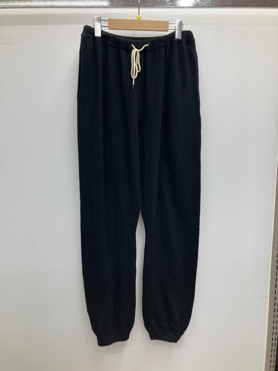 walenode ウェルノード スウェットパンツ カシミヤ混 サイズ1 ブラック