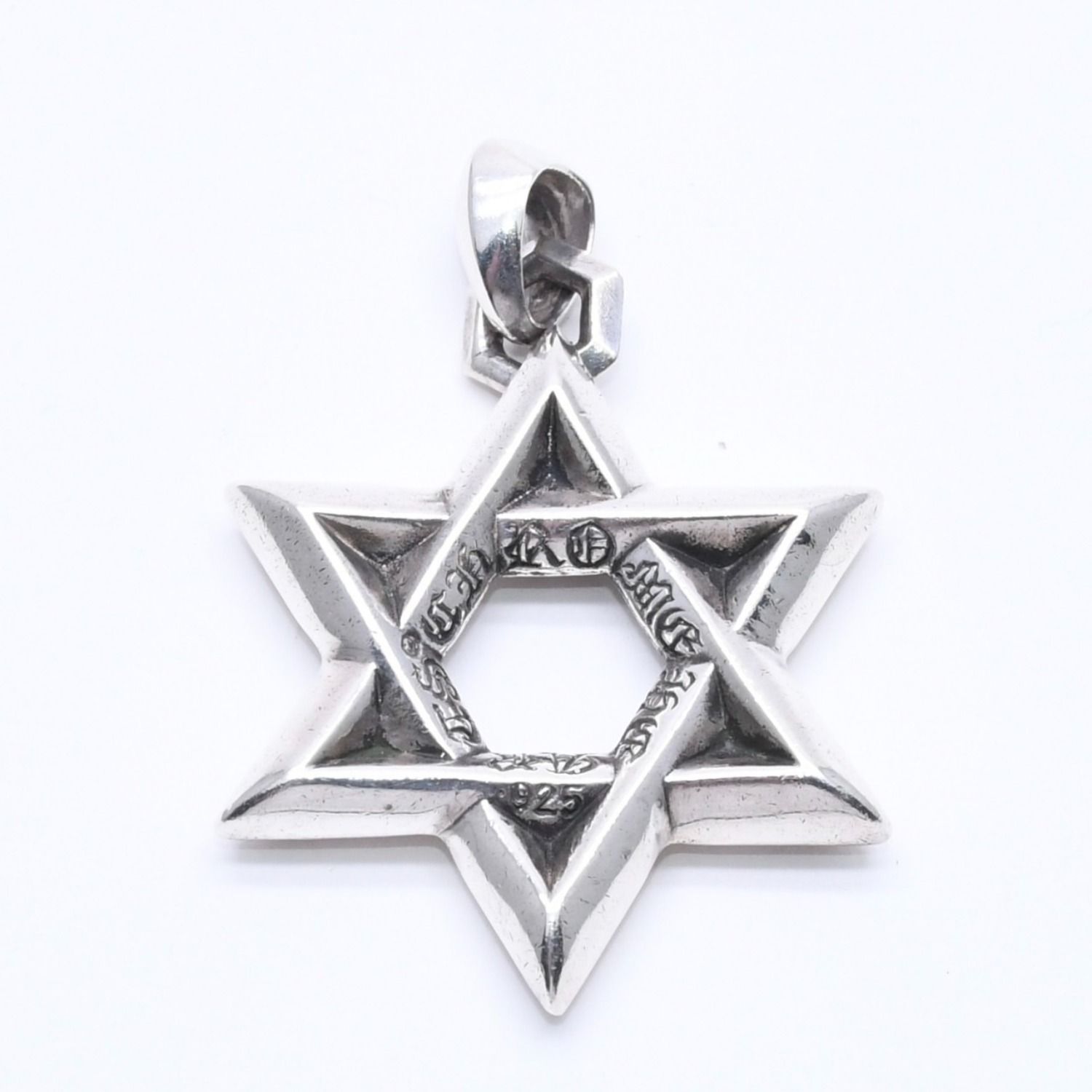 CHROME HEARTS クロムハーツ PENDANT STAR OF DAVID LG ラージ スターオブダビデ ペンダント 重量約32.02g シルバー925 美品 中古 4a004522