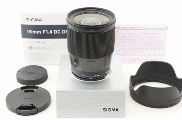 ☆極上美品☆ SIGMA シグマ 16mm F1.4 DC DN Contemporary 元箱 付属品 マイクロフォーサーズ用 ♯26062110