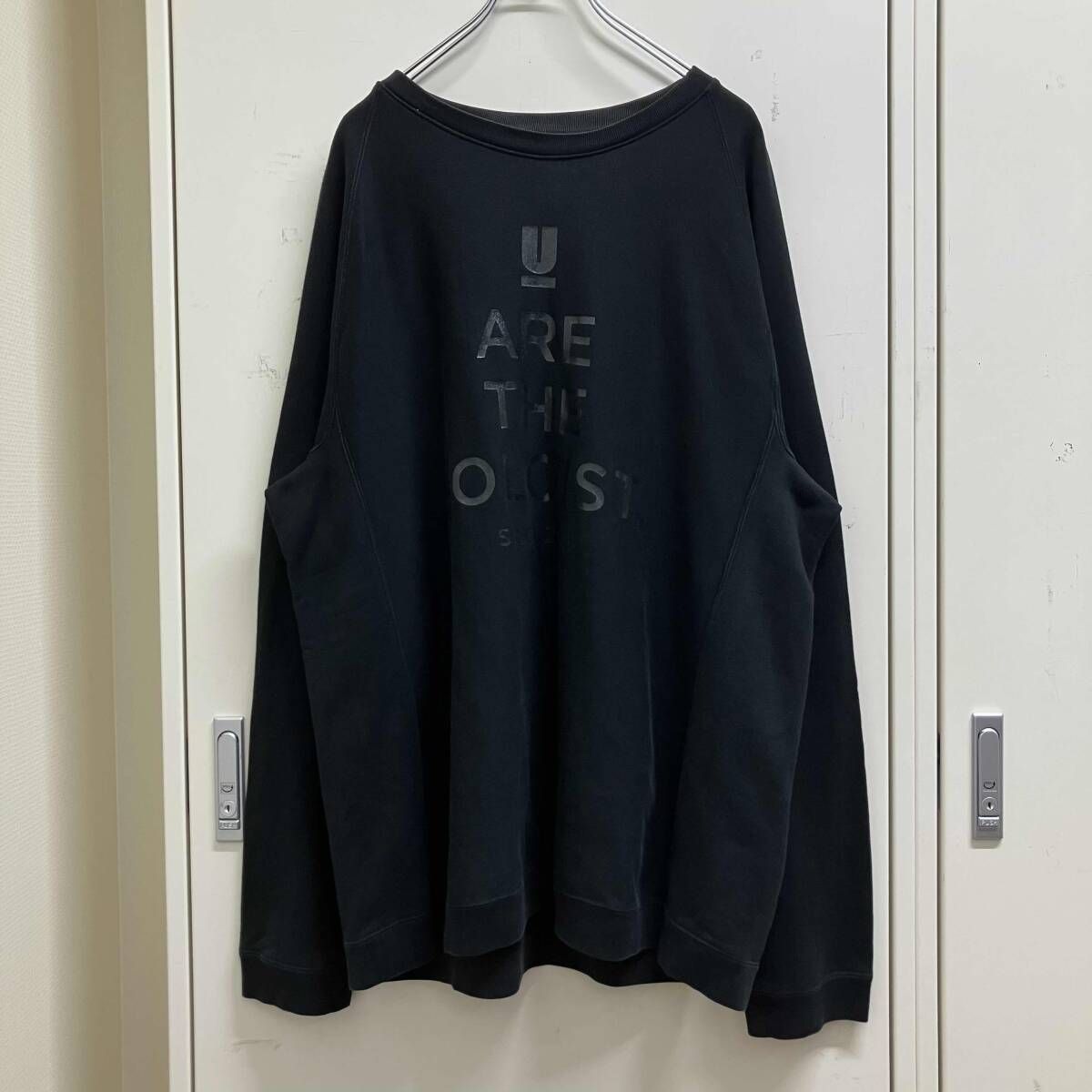 18AW TAKAHIRO MIYASHITA UNDERCOVER ロゴプリントスウェットシャツ サイズ46 ブラック タカヒロミヤシタ×アンダーカバー