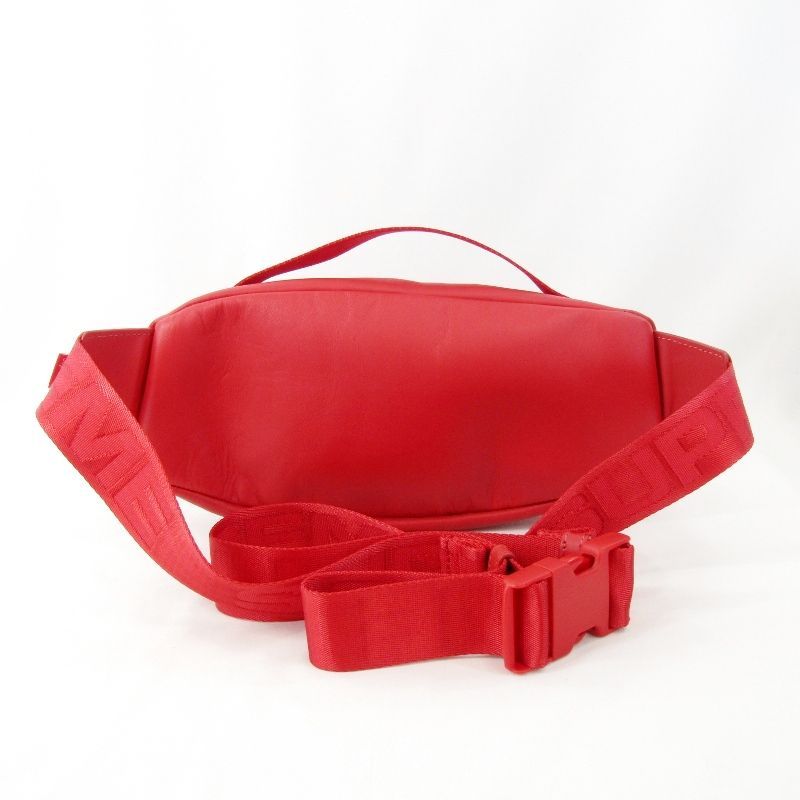 Supreme シュプリーム LEATHER WAIST BAG 23AW レッド レザー ウエスト