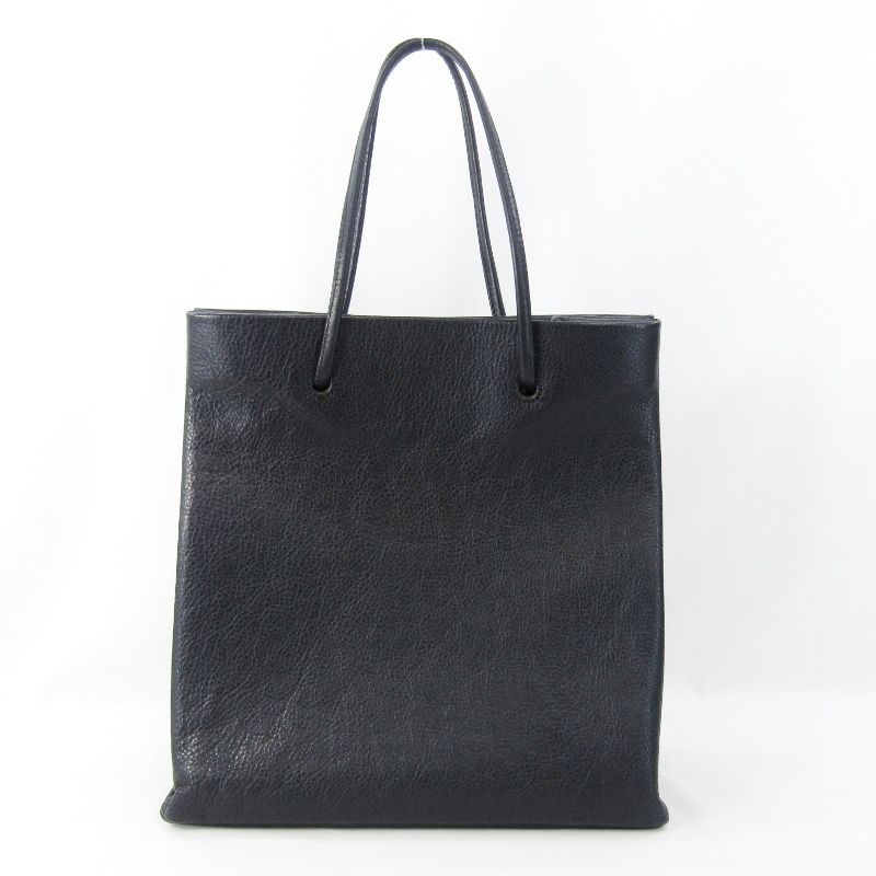 美品 新進工房 シンシンコウボウ トートバッグ 大人革袋 Matera Leather 縦型 マテーラ SINSIN レザートート ブラック 黒 47000231
