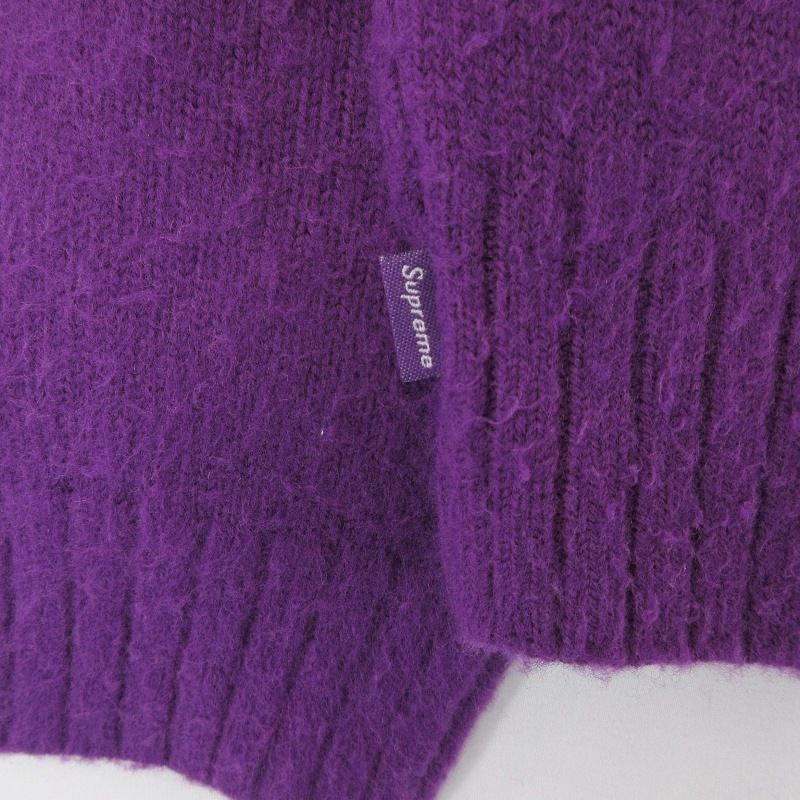 Supreme シュプリーム ニットセーター Pilled Sweater ウール パープル