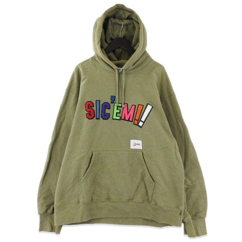 シュプリーム Supreme × WTAPS シュプリーム SIC'EM! HOODED SWEATSHIRT 21AW プル