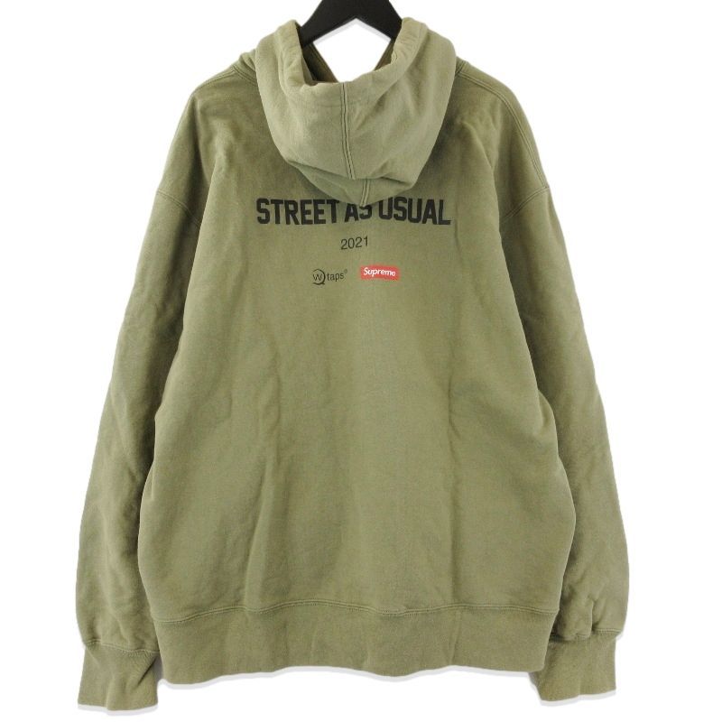 Supreme × WTAPS シュプリーム SIC'EM! HOODED SWEATSHIRT 21AW プル