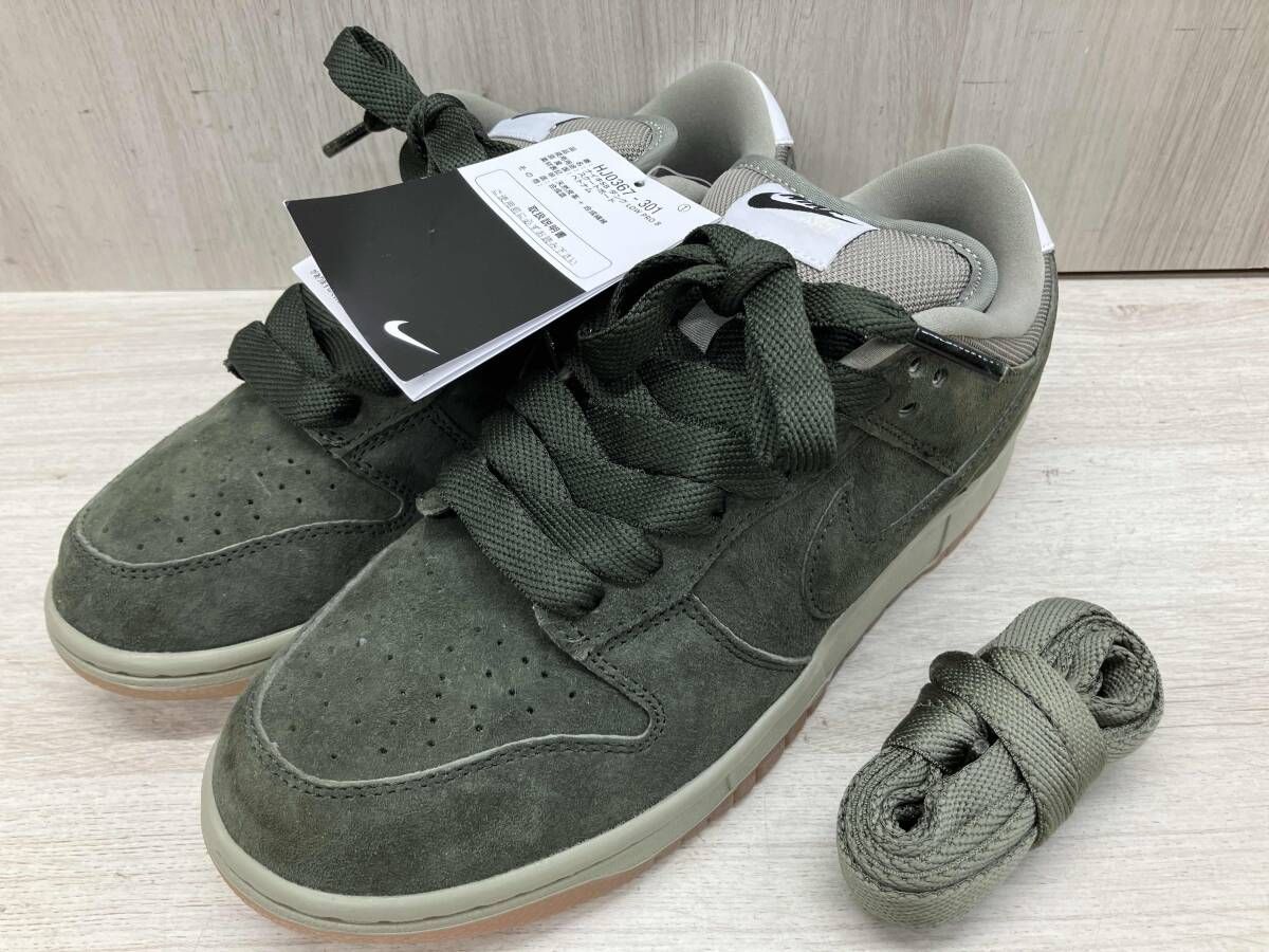 通年 NIKE ナイキ スニーカー HJ0367-301 SB DUNK LOW PRO B シューズ スエード ローカット メンズ カーキ グリーン 26.0cm グリーン系