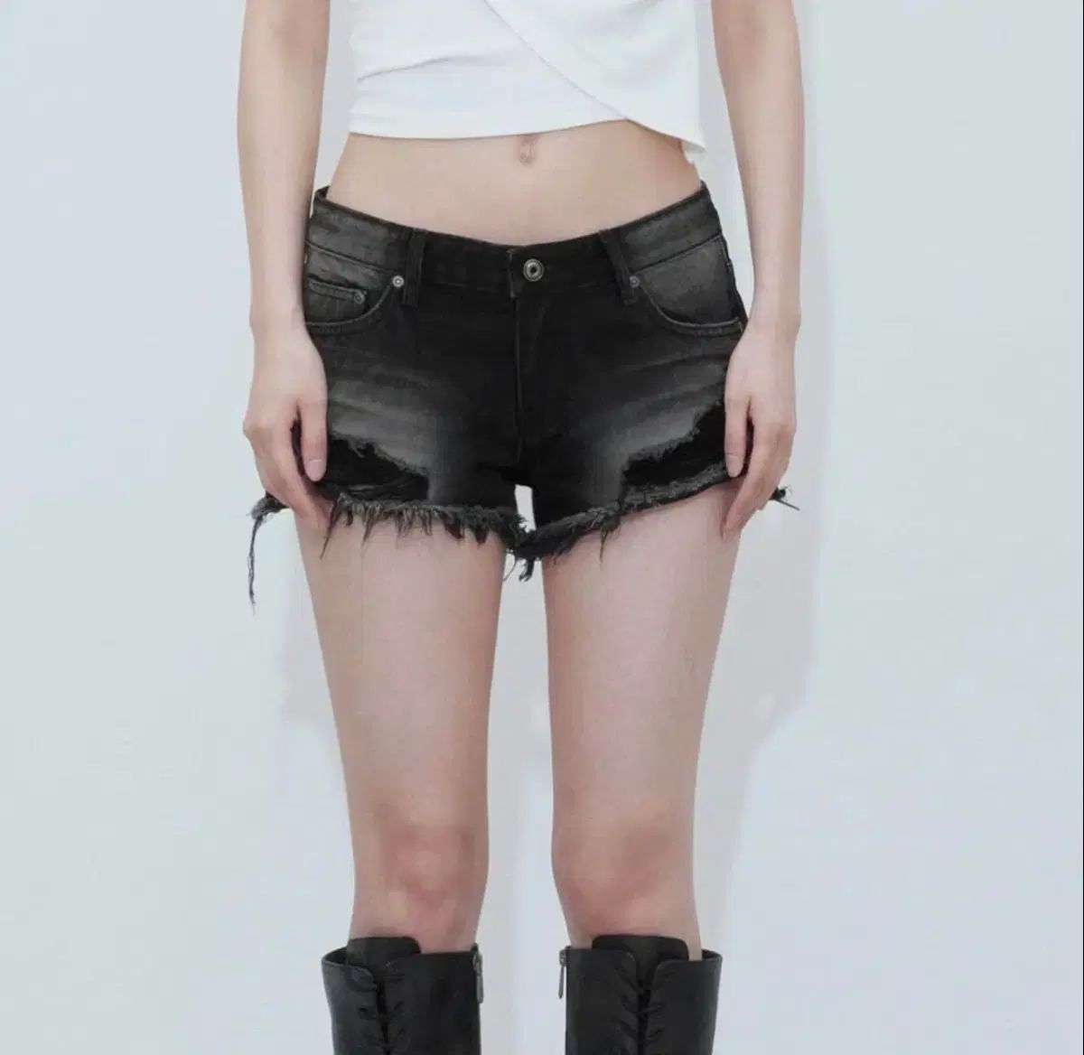 BOHEMSEO ボヘミアンソウル darkness low waist shorts M
