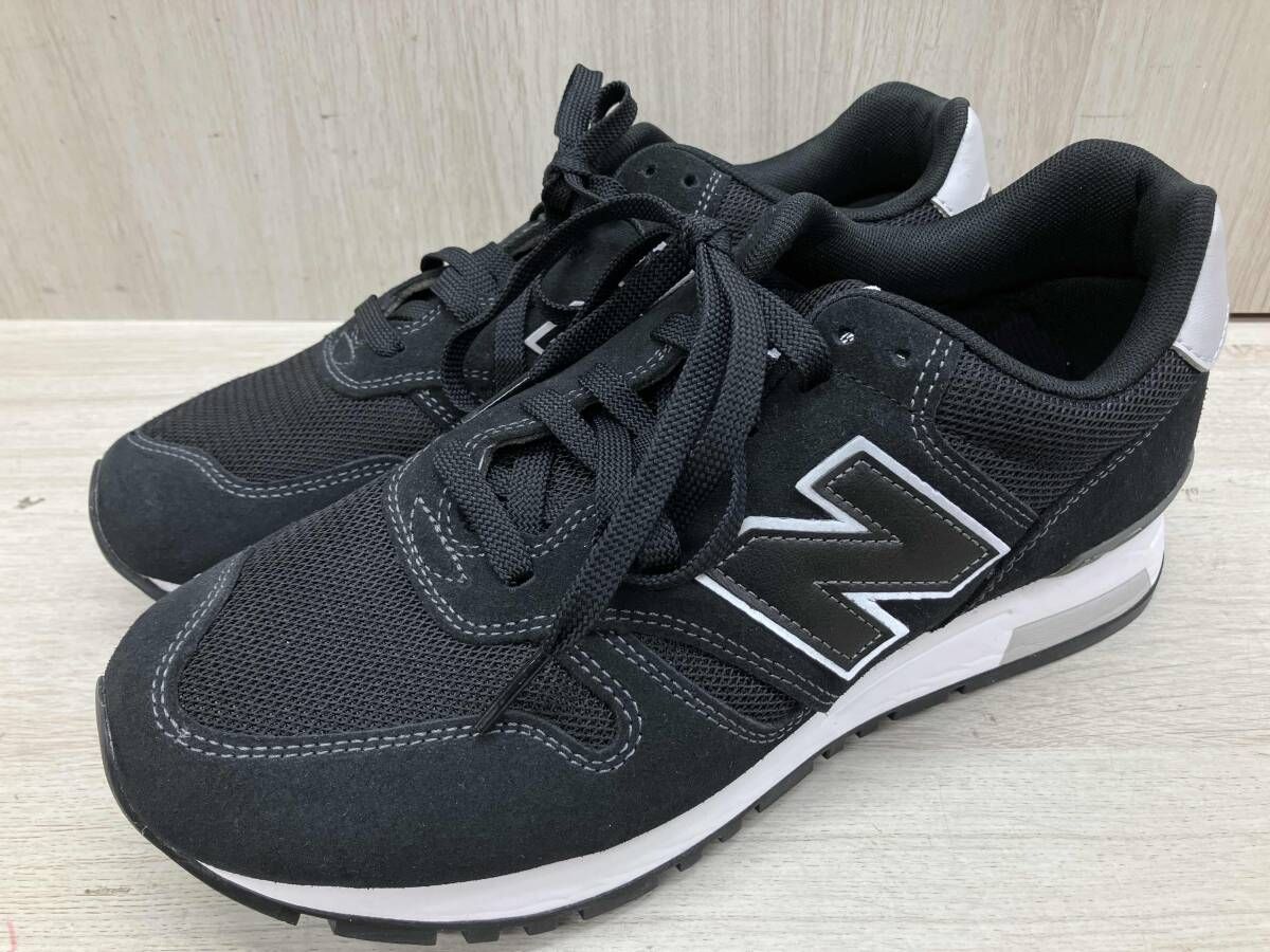 通年 new balance ニューバランス スニーカー ML565EB1 スポーツ ローカット ミッドソール レザー メッシュ シューズ メンズ 27cm ブラック