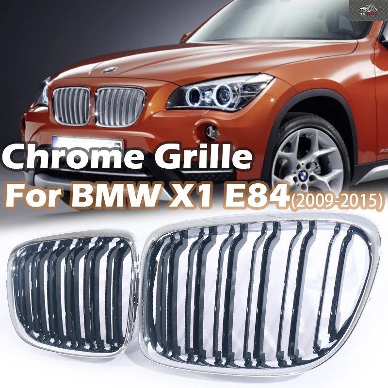 SILVER FRAME GRILLE FRONT HOOD KIDNEY M RACING DUAL SLAT SPORT SILVER FRAME GRILLE FRONT HOOD KIDNEY M RACING DUAL SLAT SPORT