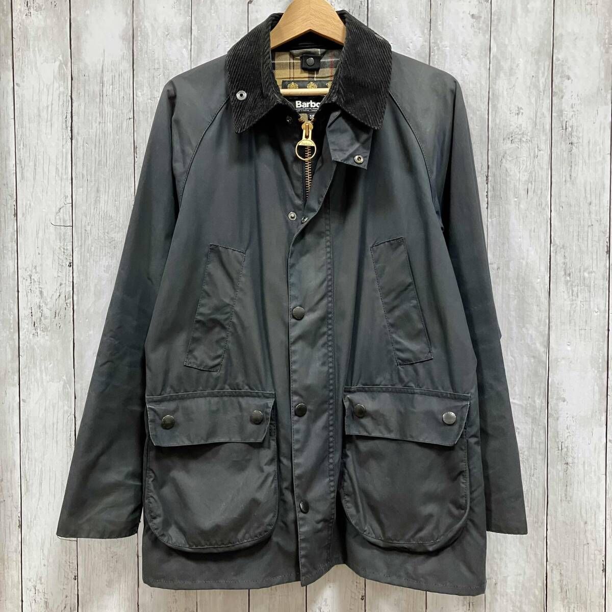 Barbour/その他ジャケット/BEDALE／オイルドジャケット/1702410／グレー／※状態考慮　36 M 英国製 バブアー SL ビデイル