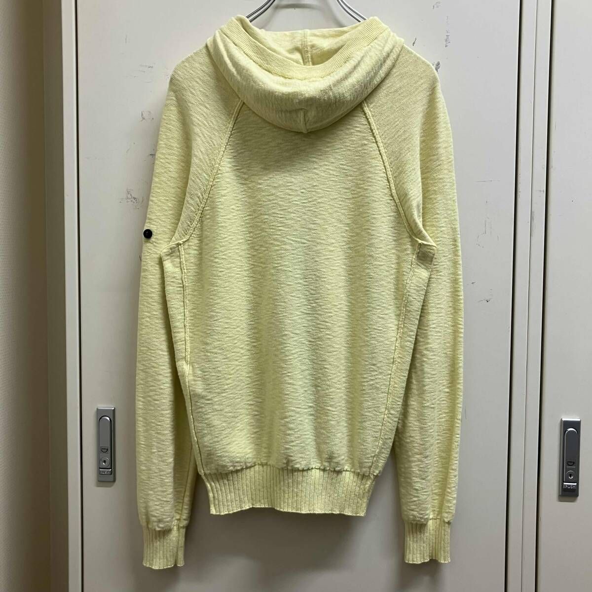STONE ISLAND ニットパーカーワッペンHB4 サイズS レモンイエロー