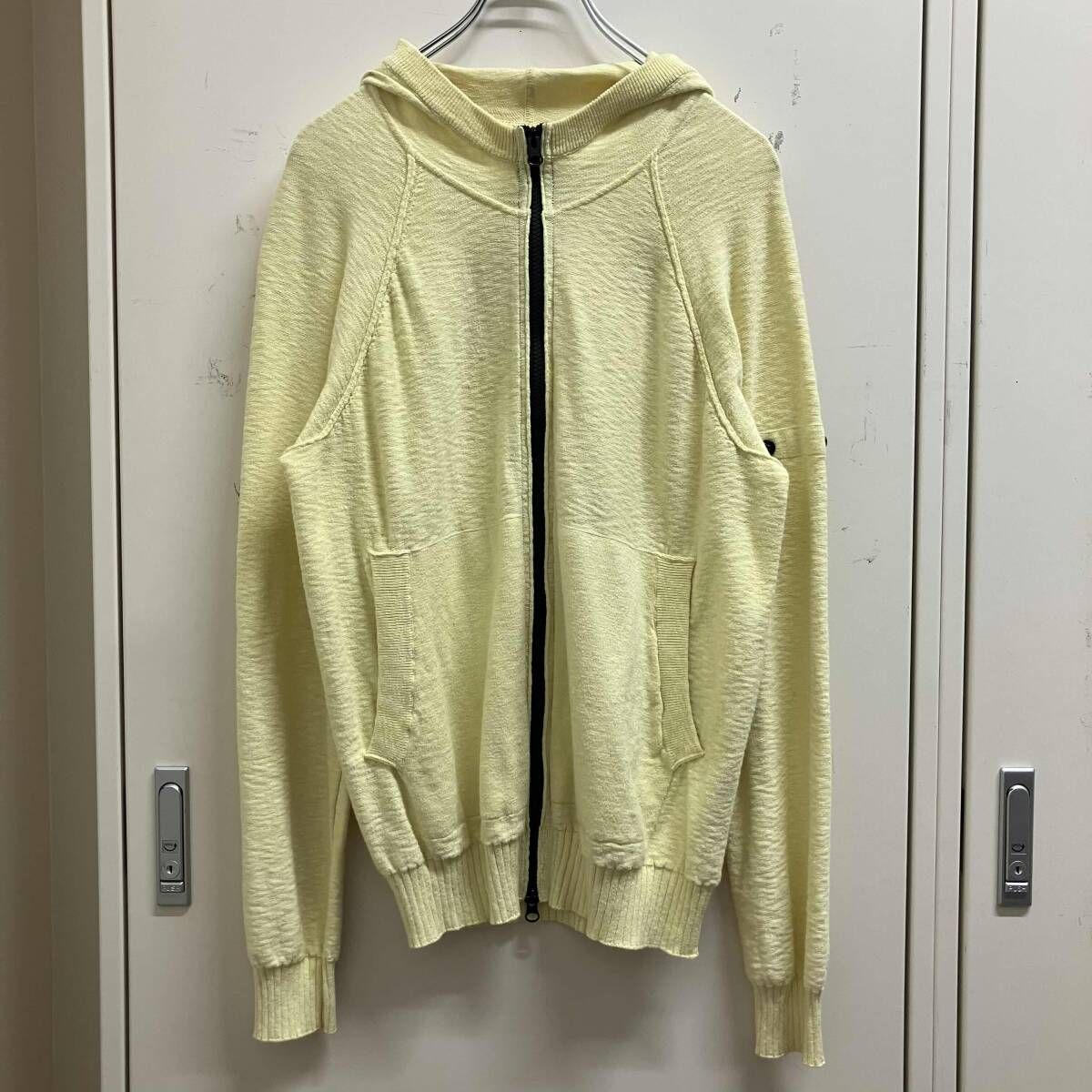 STONE ISLAND ニットパーカーワッペンHB4 サイズS レモンイエロー