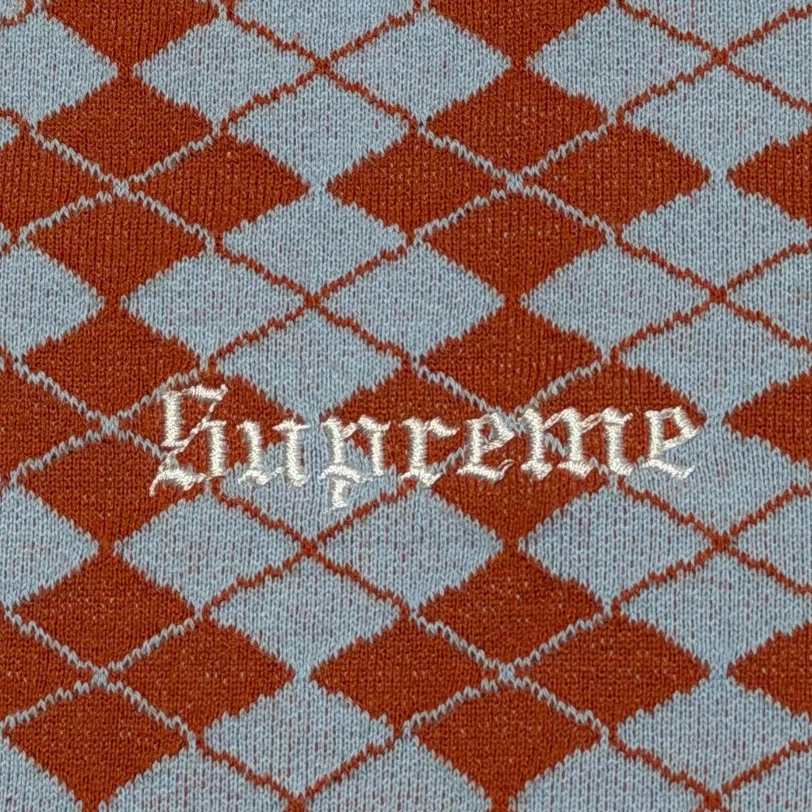 国内正規 Supreme 25SS Diamond Jacquard S/S Top ダイヤモンドジャ
