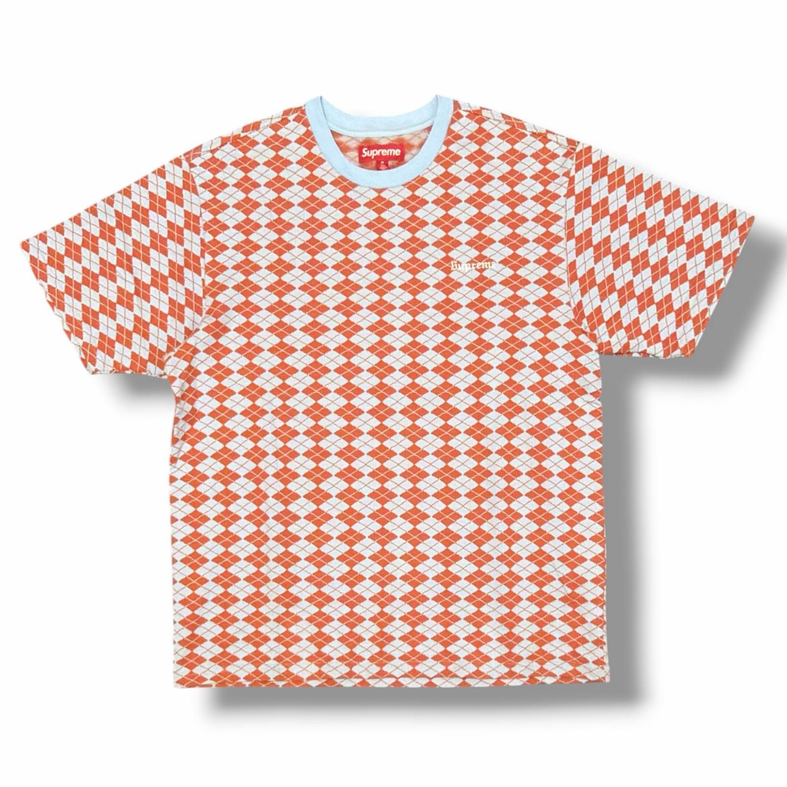 国内正規 Supreme 25SS Diamond Jacquard S/S Top ダイヤモンドジャカード半袖トップ Tシャツ カットソー シュプリーム ブルー M （5920M）