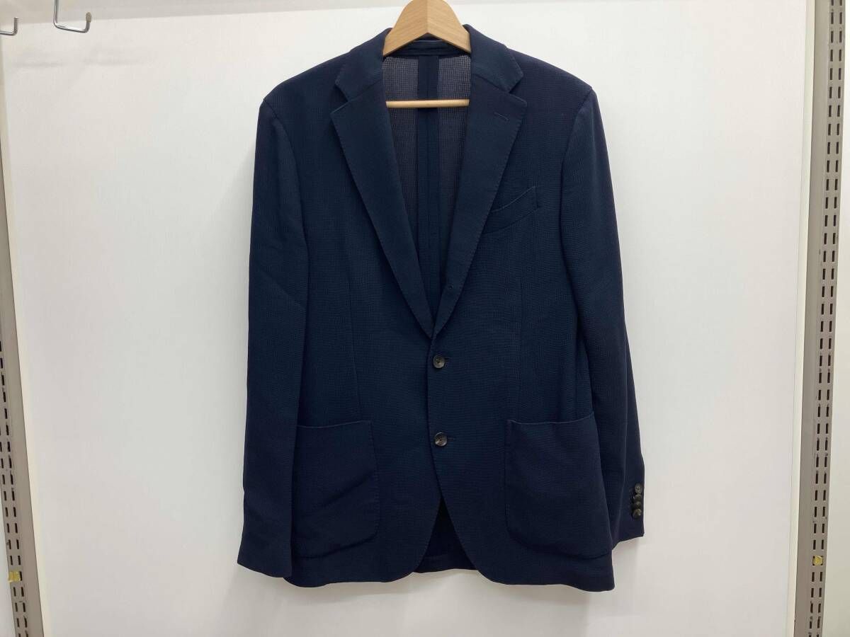 LARDINI ラルディーニ 1704-A ネイビー 薄手 テーラードジャケット サイズ48