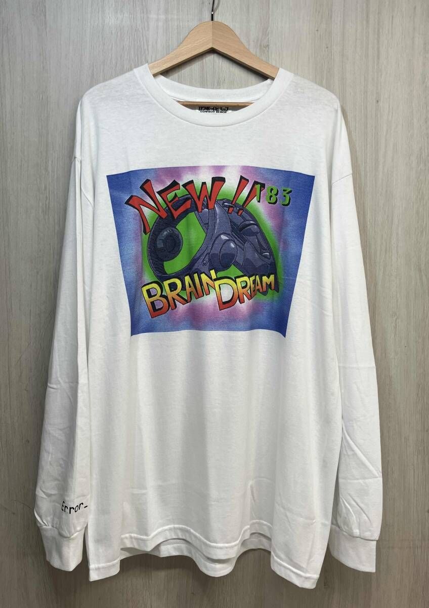 F-LAGSTUF-F FLAGSTUFF フラグスタフ BRAIN DREAM LS TEE カウボーイビバップ COWBOY BEBOP メンズ 長袖 Tシャツ ロンT ホワイト FS1366