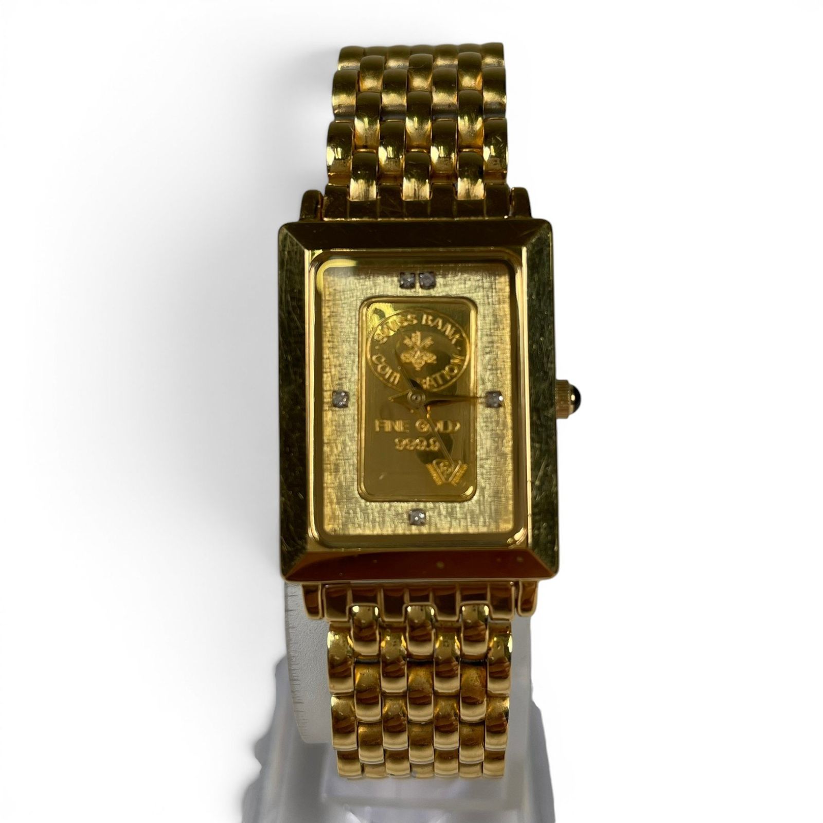 SWISS BANK スイスバンク 腕時計 クォーツ インゴットウォッチ FINE GOLD 999.9 インゴット1ｇSK-142-R