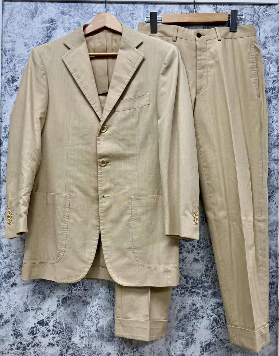 SARTORIO × International Gallery BEAMS/サルトリオ×ビームス セットアップ ベージュ サイズ42 イタリア製