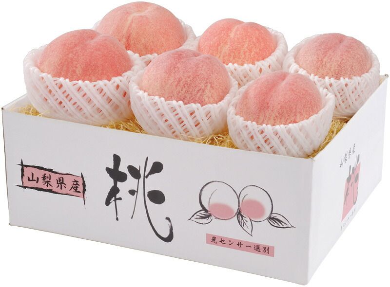 夏の贈り物お中元 山梨県産の桃 桃（230～250g）×6